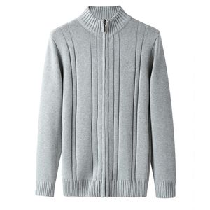 Polo de créateur pour hommes, chemise en laine épaisse, longue fermeture éclair, col haut, chaud, pull décontracté en tricot, petit cheval en coton, excellent sweat-shirt