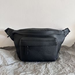 Ceinture de tous les jours pour hommes de mode en cuir de veau à grain naturel noir Fermeture à glissière Ceintures de créateurs Sacs de qualité supérieure avec boîte