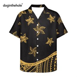 Mode Heren Hawaiiaans Shirt Mannelijke Casual Plumeria Gedrukt Strand Aloha Shirts Zomer Casual Korte Mouw Losse 5XL Blouses Tops 220705