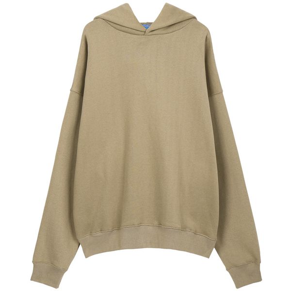 Mode hommes en peluche épais Couple à capuche épaule vers le bas décontracté ample couleur unie pull à capuche XL Sweatshirts TOPS vêtements pour hommes pull hiver