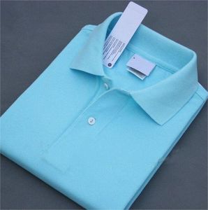 Polo pour hommes de mode grand petit cheval crocodile broderie marque à manches courtes T-shirt été respirant solide mâle affaires polos chemises décontracté S-6XL a1