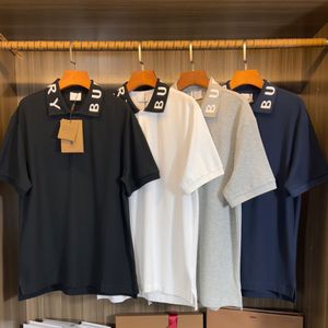 Mode heren Polo Summer Shirt Hoge kwaliteit Kortom Mouw Business Casual Designer T Shirt Collar Letter Jacquard korte mouwen Euro-maat S-XL