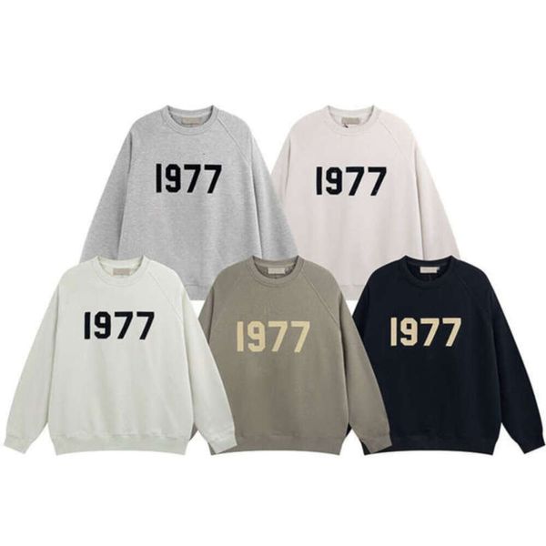 Mode Hommes Pulls Sweatshirts Survêtements Ess Lettre 1977 Essentialhoodies Pull Hommes Femmes Marque Vêtements De Sport À Capuche Rue Lâche Sports À Capuche Veste Ju34