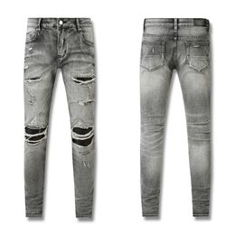 Fashion Men's Ripped en détresse Jeans Pantalons de denim de mode # 601