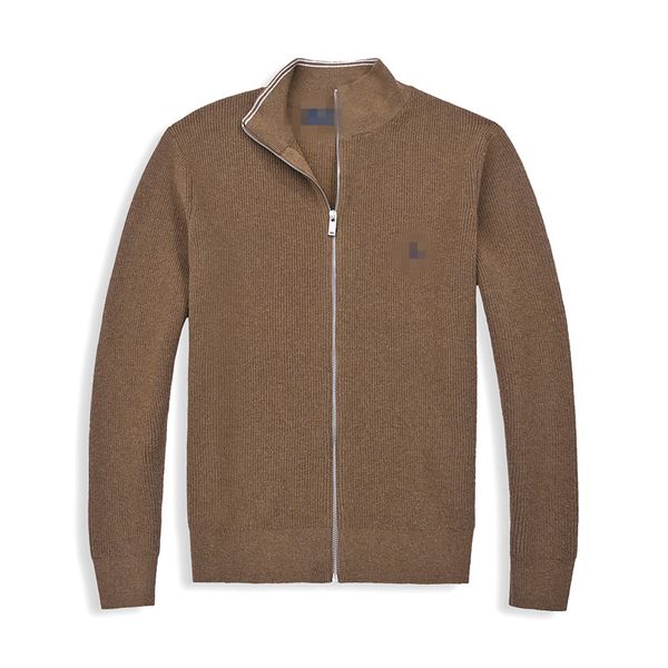 Pull pour hommes de mode automne et hiver marque de laine poney fermeture éclair revers l cardigan veste à manches longues pull pull à capuche pour femmes taille M-2XL