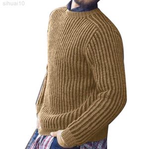 Mode heren truien massief kleuren nek lange mouwen trui op truien herenkleding l220801