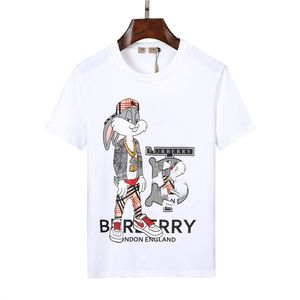 T-shirt à la mode pour hommes T-shirt d'été pour hommes et femmes T-shirt en coton à manches courtes pour hommes Chemise décontractée Hip Hop Street Wear T-shirt T-shirt pour hommes Vêtements noir et blanc v60