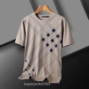 T-shirt mode pour hommes avec motifs de lettres brodées noir, jaune et gris dans différents styles 100% coton respirant et infroissable