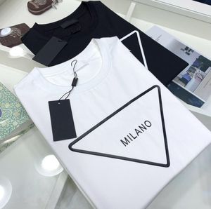 Fashion heren t-shirts Summer Men Women Triangle T-shirt ontwerpers kleding trap ster streetwear korte mouw TEES paren brief printen luxe Aziatische grote m-3xl/4xl