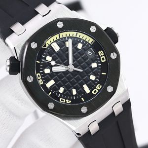 Montre de mode pour hommes Montre de calendrier 42MM Montre de sport mécanique Bracelet en caoutchouc 4308 Mouvement 316L Boîtier de mouvement en acier inoxydable Montres-bracelets automatiques pour hommes