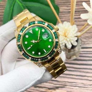 Mode herenhorloge Hoge kwaliteit roestvrijstalen saffier waterdicht lichtgevend klassiek stijl horloge merk quartz automatisch horloge 42mm