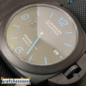 Mode heren horloges luxe horloges voor mechanische koolstofvezel 44 mm PAM01661 polshorlogesstijl