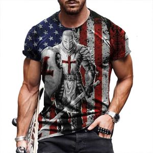 T-shirt à manches courtes pour hommes, vêtement de sport de rue, imprimé numérique 3D, haut ample, à la mode, nouvelle collection été