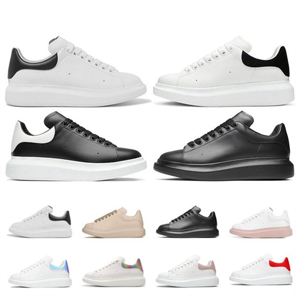 Mode Hommes Designer de chaussures Femmes Cuir Lacets Plateforme Semelle surdimensionnée Hors du bureau Baskets Blanc Noir Hommes Femmes Luxe Daim Casual Chaussures Skate Sneakers35-46