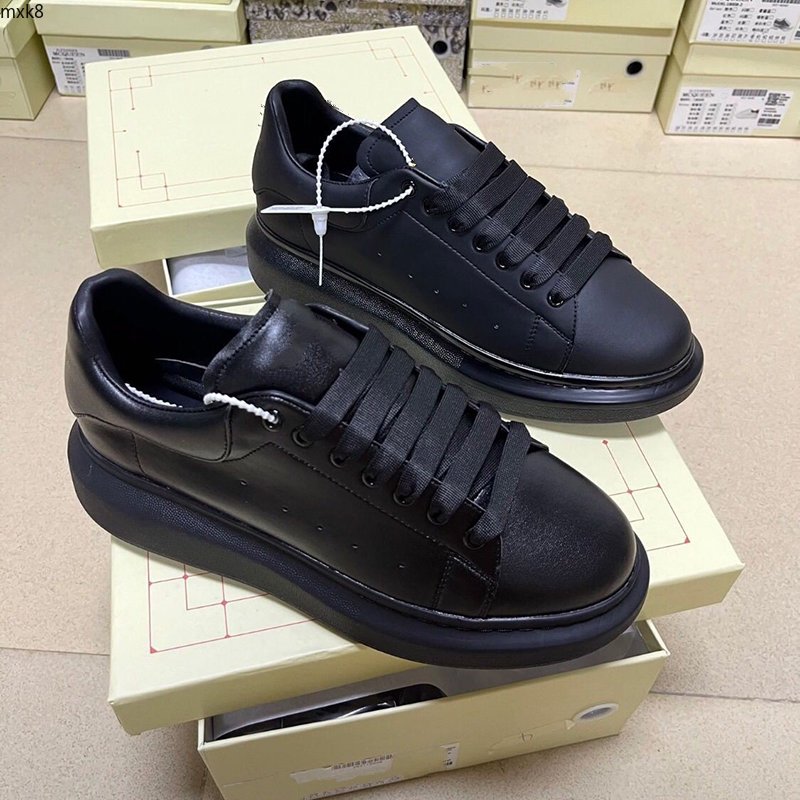 Luxury Leather Sneakers: Oversized Soles, Lace-Up Design, Unisex Fit for Casual Wear - Sizes 35-45