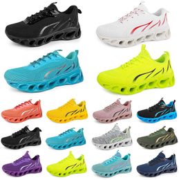 Fashion Men SCHOENEN VROUWEN Runder Triple Black Wit Rood Geel Purple Green Blue Peach Teal Purple Pink Fuchsia Ademende Sports Sneakers vijfennegentig 2024