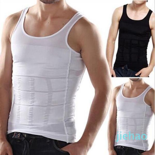 Moda-Hombres que adelgazan Body Shaper cinturón ropa interior cintura entrenador corsés Hombres mono TV compras cintura abdomen ropa interior Menos cerveza 254Q