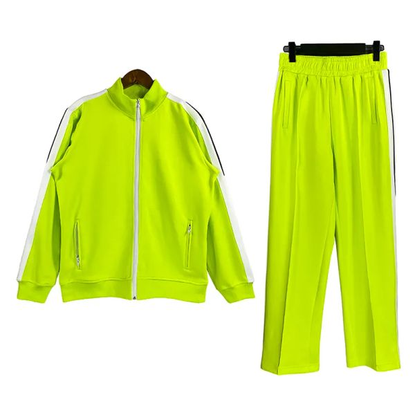 mode hommes vêtements de sport femmes fermeture éclair cou hauts printemps et automne vêtements de sport unisexes lettres côté broderie hauts pantalons veste décontractée sport