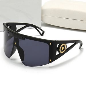 Gafas de sol de hombres de moda Sol con gafas de sol diseñador de visera de playa Gafas de sol al aire libre UV400 Goggle para mujer 6 Color Opcional