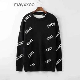 Fashion Men Sweaters Hoodies Nieuwe Balencgs Designer Sweater Sweater Sweater Sweaters Round Neck Pullover Letter Borduurwerk Mujer Sweatshirt Tracksuits Pu 5z7r