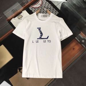 Fashion Men T -shirtontwerper T shirts heren dames letter afdruk grafisch tee casual shirt met korte mouwen twee kleuren