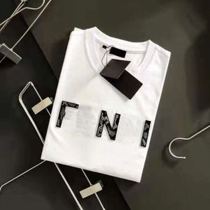 Fashion Men T-shirt Designer t-shirts mens femme de couleur solide lettres en relief