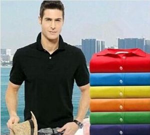 Moda Hombre Camisetas Alta calidad Gran caballo pequeño Cocodrilo Manga corta polos Negocios Casual Sólido Verano Deporte Jerseys Golf Tenis Camisetas c3