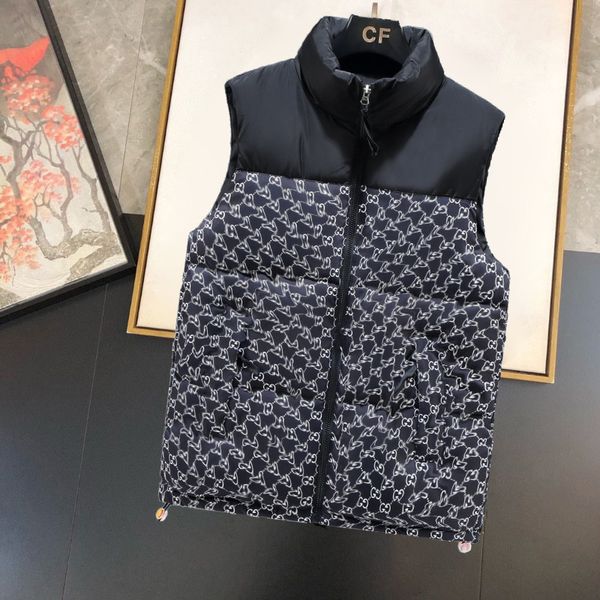 Mode hommes gilet en coton gilet conceptions hommes et femmes sans manches veste bouffante automne hiver manteaux décontractés couples gilets garder au chaud manteau grande taille M-3xl # 05