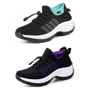 Moda hombres mujeres zapatos para correr transpirables púrpura azul verde rosa suela suave corredor zapatillas deportivas GAI 117