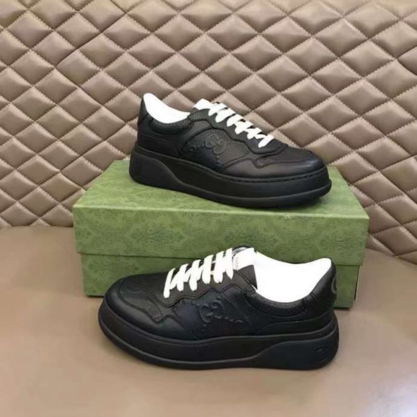 Fashion Mens Femmes Casual Shoes Screenner Running Sneakers Italie Perfect Tops Tops Black White Grid Leather Platforms Designer Breatch Fitness Trainers Box EU 35-46