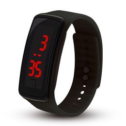 Mode Mannen Vrouwen Casual Sport Armband Horloges LED Elektronische Digitale Snoep Kleur Siliconen Horloge Voor Dames Kinderen