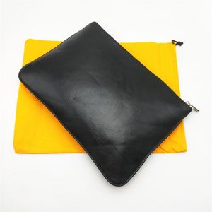 Fashion Men Women Clutch Bag Classic Document Bags Laptop Cover Bag Caoted Canvas Purse met Dust Bag289m