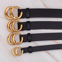 Mode Hommes Femmes Designer Ceinture en cuir véritable couleur noire bronze grande boucle designers ceintures en peau de vache pour hommes femmes luxes largeur de la ceinture 2,0 cm 3,0 cm 3,5 cm 3,8 cm