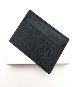 Fashion Men Femmes Real Leather Credit Card Holder Fashion Mens Mini Bank Card Carte Small Slim Real Leather Wallet WTIH Box3840304