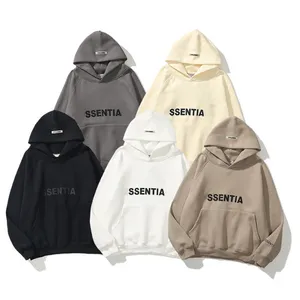 Mode Mannen Vrouwen Nieuwe Borst Letter Adhesive Hooded Sweater Herfst Winter Oversized High Street Unisex Streetwears Jassen Kleding