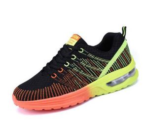 Moda Hombres Mujeres Zapatos para correr negro blanco rojo azul gris plataforma zapatos para correr para hombre entrenadores deportivos al aire libre zapatos senaker EUR 36-45