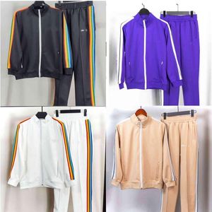 Modeheren en damesontwerper Tracksuit Sportswear Jogging Sweatshirts Lange mouw Men Sets Track Suit Pak Coats Man Jackets Sweatsuits Purple Blue