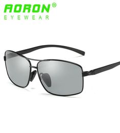 Lunettes de soleil de la marque Aoron Mentes Aoron Polarisés Pochromic Eyewear Anti Clare Goggles HD Discolour Mirror Sun Glasshes pour 8063418