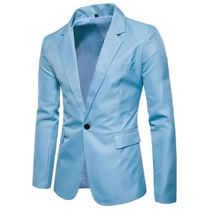 Mode hommes blazers décontracté Slim Fit costumes veste mâle designer revers cou Blazer hommes pardessus Terno Masculino bouton unique Plus la taille 3XL