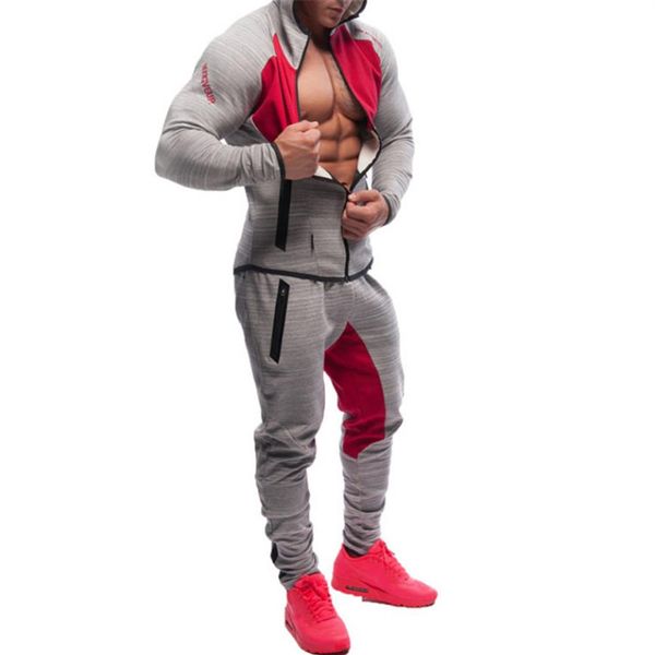 Mode-Mens Bodybuilding Pantalon Gym Entraînement Jogger Pantalon Sport Athlétique Slim Fit Pantalon De Survêtement Hommes Chandal Hombre Gorilla Wear Animal262B