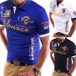Moda para hombre transpirable verano camisetas tops ropa casual delgado manga corta polo camisas 220704