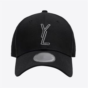 Moda para hombre gorra lienzo diseñador sombrero para mujer letras bordadas moda rosa blanco negro simple snapback verano sol a prueba de béisbol sombrero para hombre famoso fa062