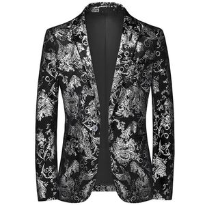 Mode hommes décontracté Boutique affaires bronzant conception robe de soirée costume/mâle Slim Fit Blazers veste manteau 240315