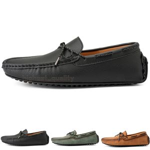 Mode Hommes Casual Chaussures Conduire Confortable Respirant Quotidien Hommes En Cuir Gommage Cent Loisirs Noir Slip On Homme Paresseux Surchaussures Baskets Jogging Marche Chaussure A162