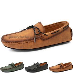 Mode Hommes Casual Chaussures Conduire Confortable Respirant Quotidien Hommes Cuir Gommage Cent Loisirs Noir Slip On Homme Paresseux Surchaussures Baskets Jogging Marche Chaussure B0130