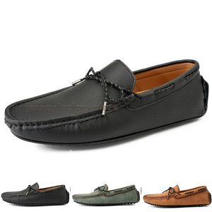 Mode Hommes Casual Chaussures Conduire Confortable Respirant Quotidien Hommes En Cuir Gommage Cent Loisirs Noir Slip On Homme Paresseux Surchaussures Baskets Jogging Marche Chaussure B0141