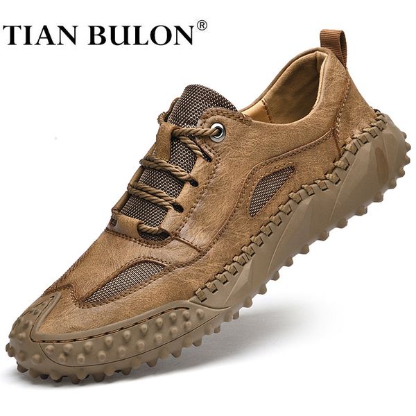 Zapatos casuales de moda para Hombre, zapatillas hechas a mano, zapatos italianos de cuero para Hombre, mocasines de diseñador de marca, Zapatos de Hombre de alta calidad