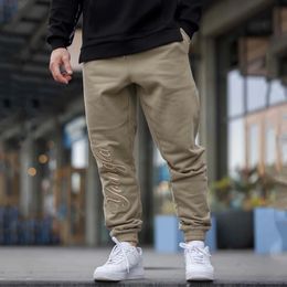 Fashion Mens Clothing Gym Sports Fitness Pantalon décontracté Pantalons de jogging extérieur pour hommes Papt de survêtement en coton