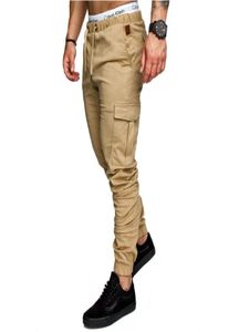 Moda para hombre CrossPants Jogger Pant Chinos Zipper Skinny Joggers Camuflaje Diseñador Harem Pantalones Largos Color Sólido Hombres Pantalones 3X8315409