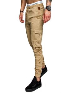 Pantalones cruzados de la moda Jogger pantanón chino chino conferencias delgadas joggers de camuflaje de camuflaje pantalones de harén largos de color sólido pantalones 3x4217990